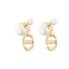 Earrings Women's Gold/White E1573TRIRS-D301