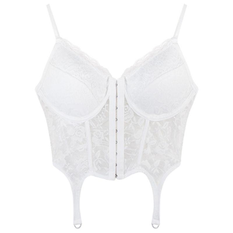 Lace Camisole European and American Retro Sexy Spicy Girl Fishbone Irregular Fashion Vest with Chest Cushion Integrated Top