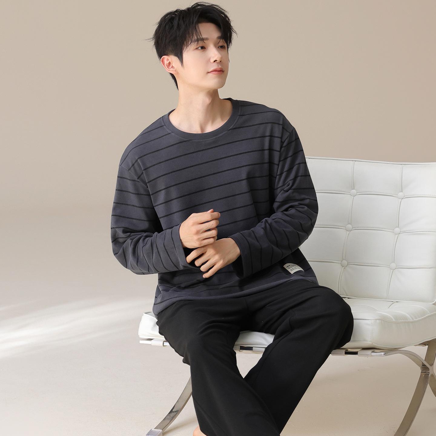 

Autumn And Winter German Velvet Pajamas Couples Wear Men S And Women S Long-Sleeved Casual High-End Loungewear Warm Suit 3XL