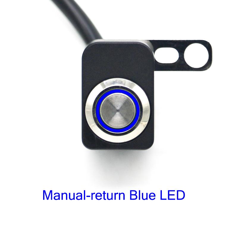 LMoDri DC12V Motorcycle Fixed Switch Waterproof Buttons Spotlight Convex Button Aluminium Alloy Headlight Switch Adjustable