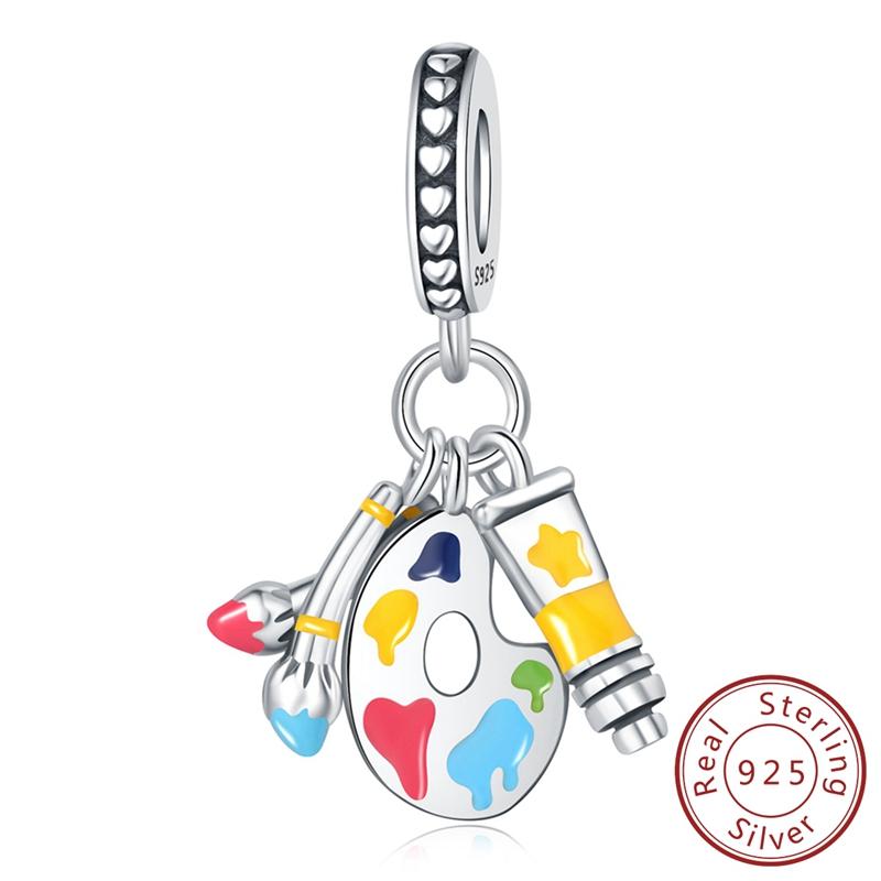 100% Copper Charms Pendants Fit Original Bracelet Diy Beads Dog Love Letter Cupid Love Lock Angel Butterfly