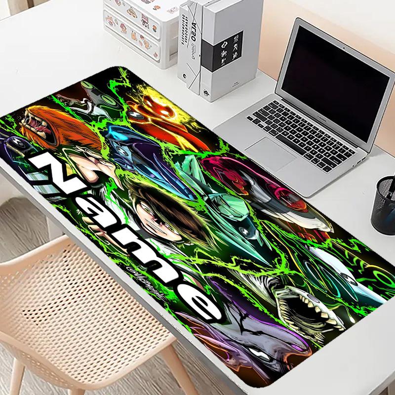 Custom Name Personalized Ben 10 Cartoon Pattern Mousepad, Laptop PC Desk Mat, Decorative Desk Mat for Home Keyboard Pad Gift