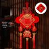 Generational Blessings Chinese Knot 2026 Year of the Horse Indoor Pendant - Festive New Year Wall Decoration