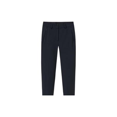 Champion All-Weather Series Solid Color Mid-Waist Straight Leg Fleece Casual Pants Women Bottoms Basic-Black 162340307-2