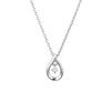 Official June Birthstone Silver Necklace with Drop Moonstone Jewelry Case Gorgeous Anniversary Gift for 4℃ Design, Included, Women,