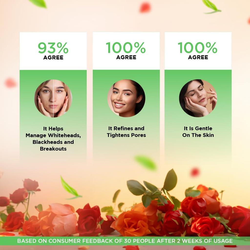 Dabur Gulabari Rose Oil & Tea Tree Face Toner Mist 100ml Pack of 1 for Clear Radiant Skin