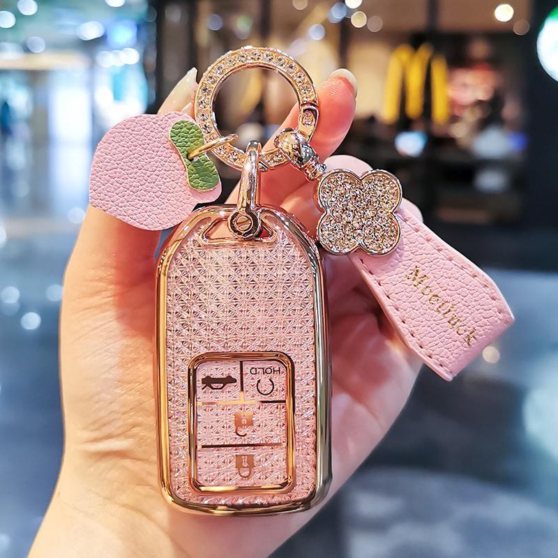 Car Key Case Cover Shell For Honda Vezel Accord Civic Xrv Breeze Crider Crv Envix Jade Fit Urv Car Key Bag Car Accessories