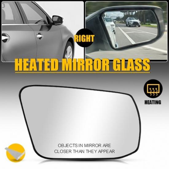 

Mirror Glass For 2013-2018 Nissan Altima Sedan with Backing Plate Right Side