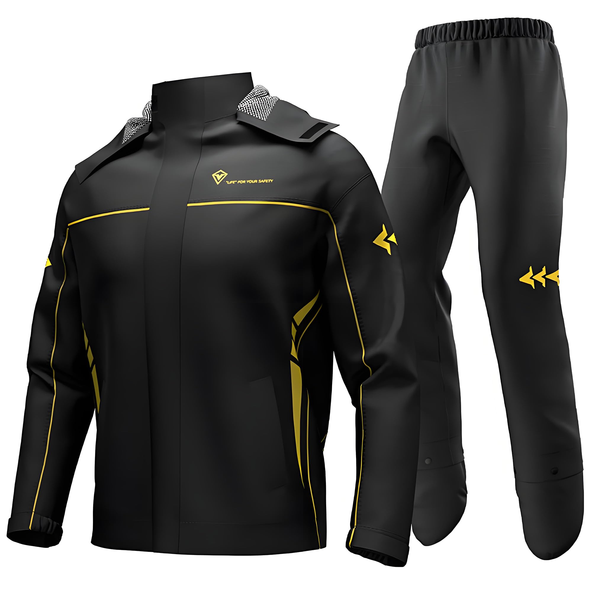 

Комплект дождевика для мотоцикла RENHE с чехлами для обуви, водонепроницаемый и идеальный для и размер 3XL, мужской, водоотталкивающий, для велоспорта, гольфа, работы, пеших прогулок, черный, чёрный