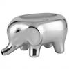 Queen-b Soap Dish, Elephant Shape, Ceramic, Stylish, for Bathroom, Kitchen, Sponge Tray, Silver