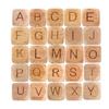 Kovict Beech Wooden Alphabet Beads Square English Letter DIY Pacifier Chain Accessories Baby For Pens Keychain Making
