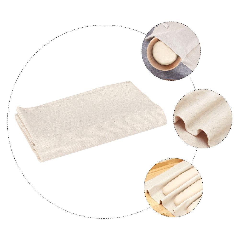 Brotteig Fermentiertes Tuch Großes Baumwoll-Canvas Backwerkzeug Küchenteigabdeckung Wiederverwendbares Backtuch für Bäckerei Küchengebrauch