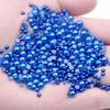 9mm Flat-back Half-round Pearl Beads - 100 Pcs for DIY Phone Case Decoration