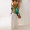 2025 Spring Elegant Greek Style One-Shoulder Satin Dress for Women