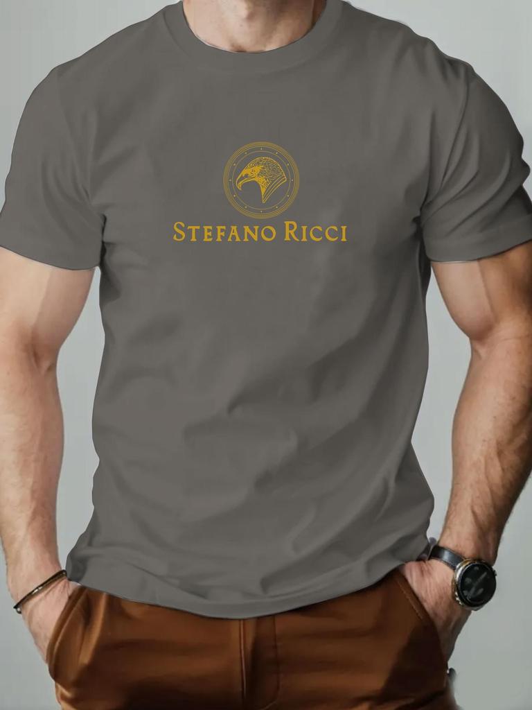 Tricou bumbac bărbați cap de vultur vară gât rotund mânecă scurtă grafic respirabil modă casual Tricou