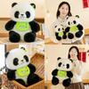 Panda Adorable With Bib Plush Toy Stuffed Animal Doll Kids Decorations Gift
