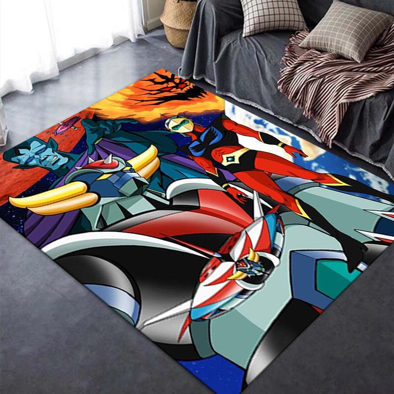 2025 New Grendizer Goldorak Anime Carpet Rug for Living Room Bedroom Home Sofa Decoration,Kids Play Non-slip Floor Mat 30