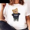 Cartoon Bear Print T Shirt Casual Y2k Harajuku Fashion Unisex Unisex Summer Spring Short Sleeve Oneck Aesthetic Tee