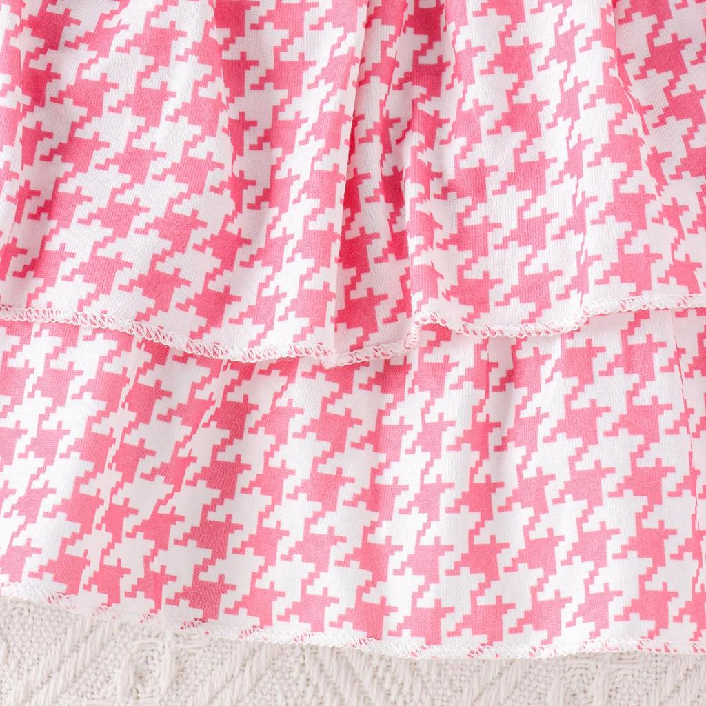 Kinder Kleinkind Mädchen Herbst Outfit Langarm Rollkragen Tops + Muster Rüschen A-Linie Rock Frühling Kleidung