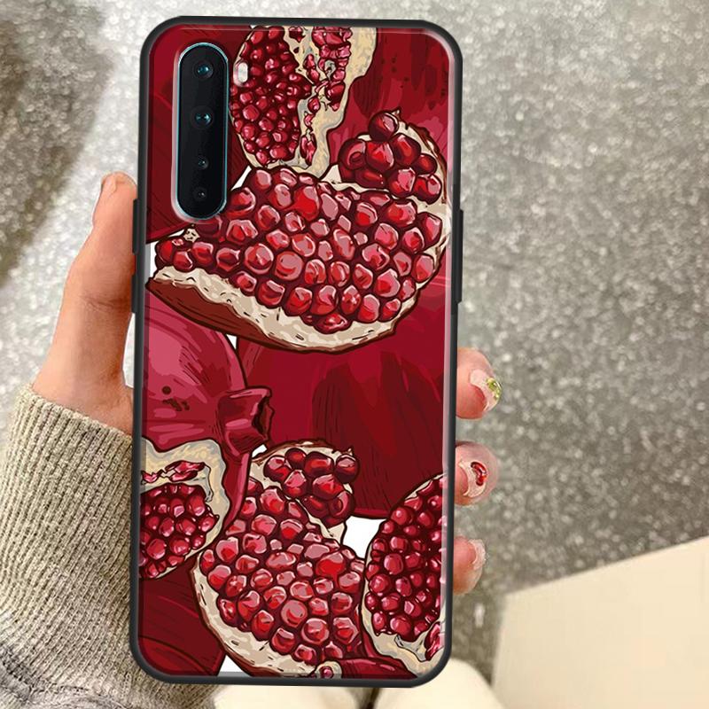 

Чехол Food Fruit Red Pomegranate для OnePlus 15R 13R 13T 12R 10T 15 13 12 11 10 9 Pro Nord 5 CE 4 3 2 Lite N20 N30 Coque OnePlus Nord 2