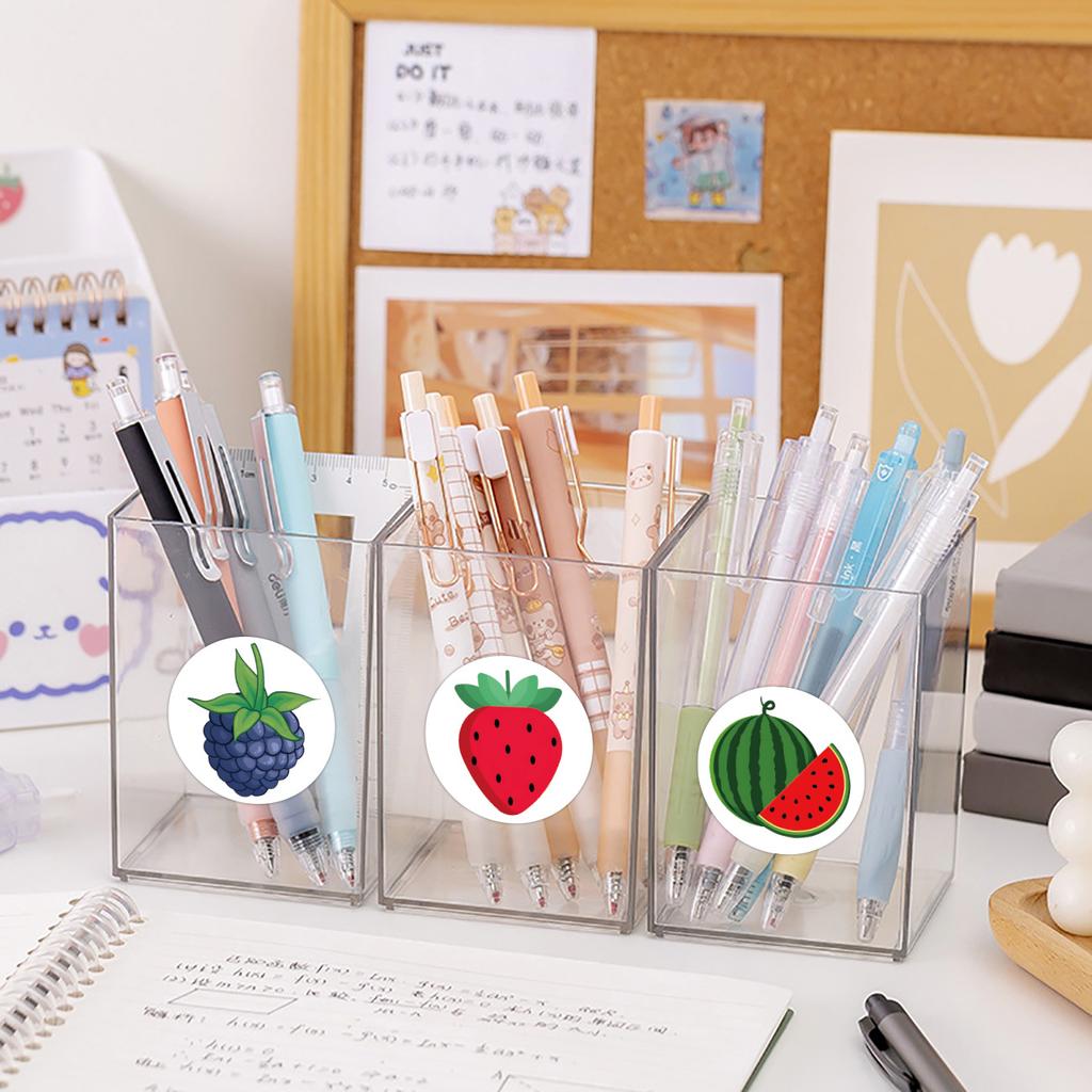 500 Stickers/roll Fruit Roll Stickers Reward Stickers Decorative Notebook Creative Handbook Roll Stickers Tape