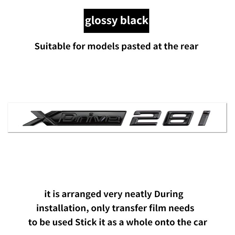 Suitable for BMW X1 X2 X3 X4 X5 X6 X7 F49 U12 F39 G08 G18 F15 F25 F26 G01 G02 G05 G06 G07 logo alphanumeric