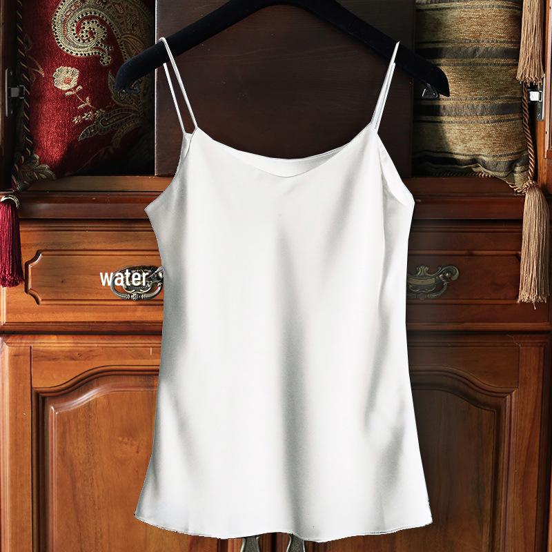 

Женская атласная майка: Универсальный и сексуальный со стильным дизайном спинки Double Extra Large белый