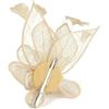 Hat Hair Clip Headband Accessory Fascinators for Women (Gold, One Size) Newest Women's Elegant Hat Strap Flower Feather Party