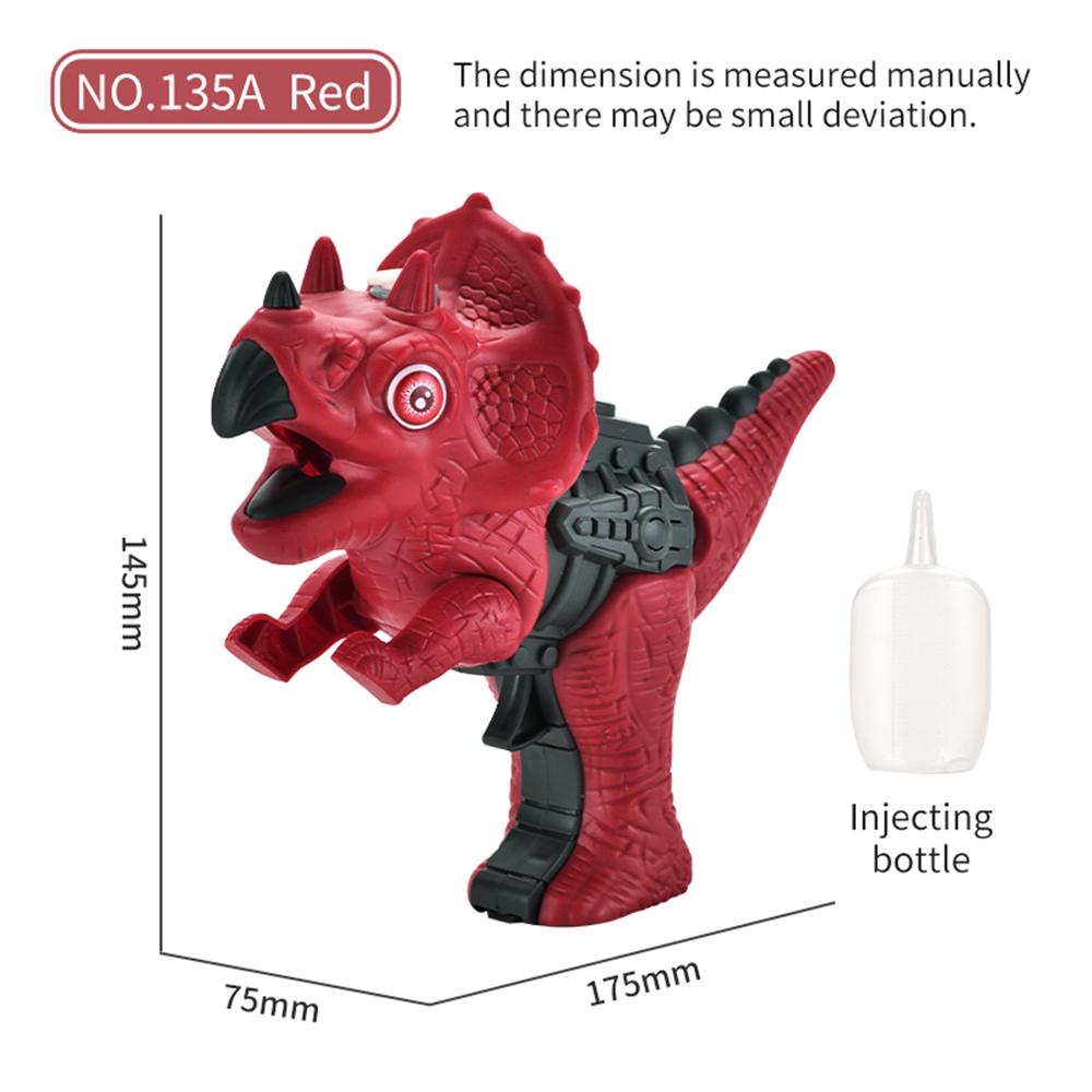 Dinosaur Sound Fire Spray Gun Tyrannosaurus Rex Triceratops Sound Light Summer Outdoor Disinfection Safe Gun Kids Toy Portable