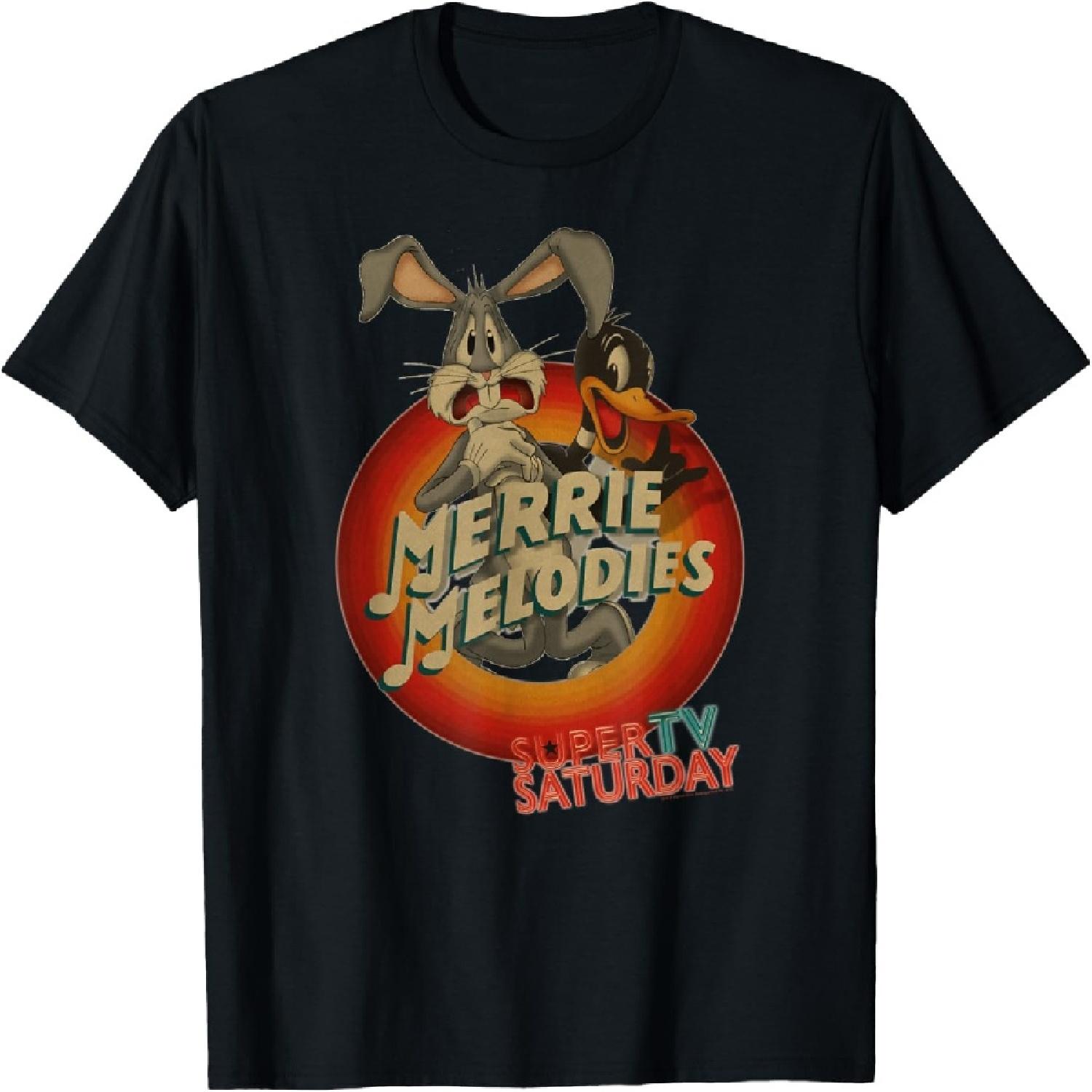 Looney Tunes Merry Melodies Bugs and Daffy T-Shirt S