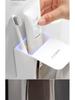 Magnetic Wall-Mounted Toothbrush and Mouthwash Cup Holder Set