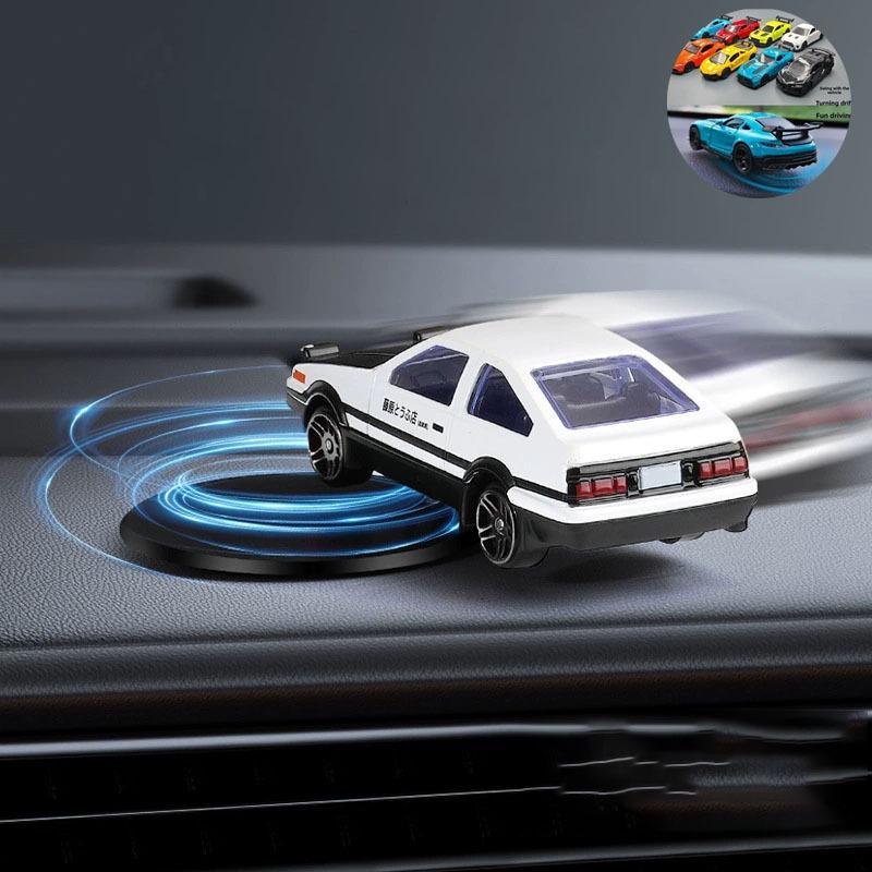 1/5Pcs Drift Car Ornament - Realistic Rotating Tail Swing Dynamic Ornament Rotate Car Model Physical in-car  Sports Car Model