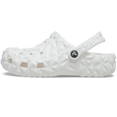 Classic Geometric Clog Unisex Clogs White 209563-100