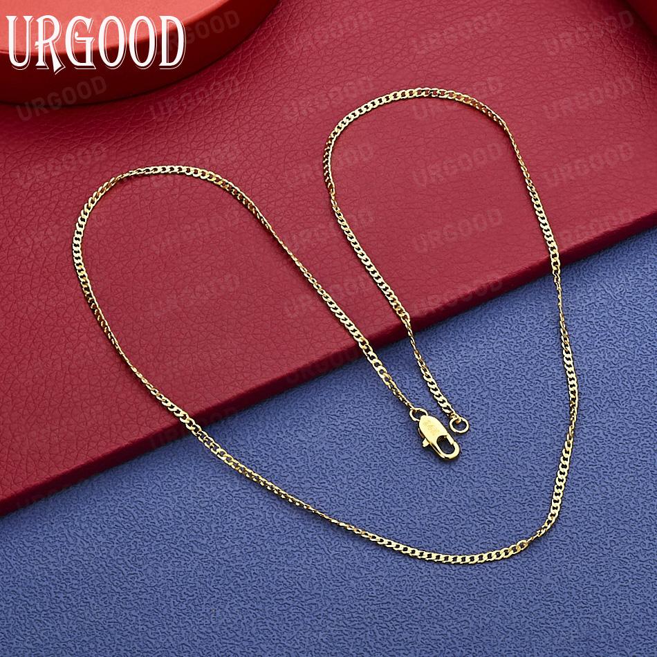 925 Sterling Silver Fashionable Simple Side Necklace - Banquet Gift Jewelry
