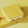 Cartoon Biscuit Style 9-grid Ice Cube Mold, Food-grade Silicone Ice Tray with Lid for Baby Food and Ice Making