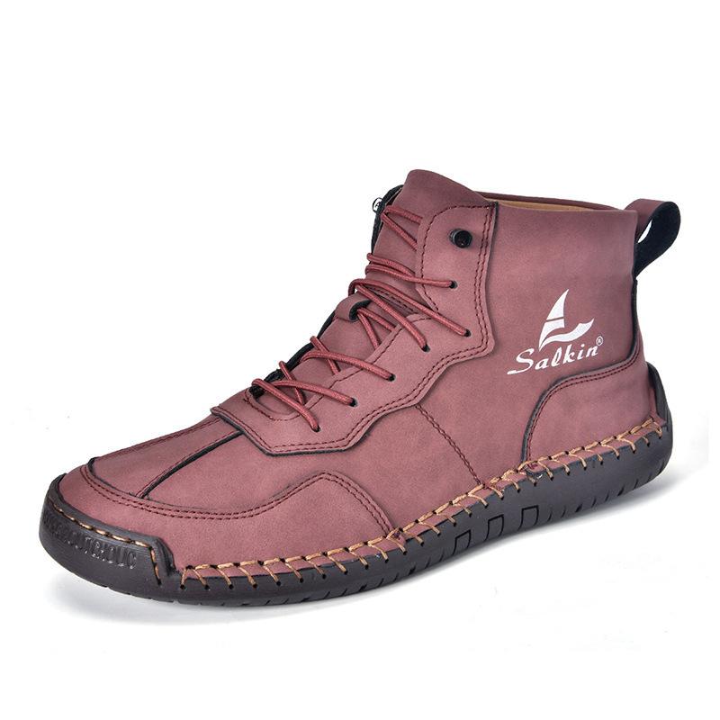 Men Women Martin Boots Autumn Winter Casual Ankle Boots Non‑Slip Wear‑Resistant Lace‑Up Shoes Outdoor Daily Footwear