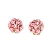 Korean Style Ceramic Rose Stud Earrings and Ear Cuffs