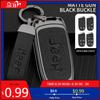 Cup Holders Zinc Alloy Leather Car Key Cover Case Fob for Jeep Renegade Compass Cherokee Grand for Chrysler 300C Wrangler Car Ac