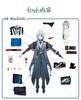 [CR ROLECOS] Collapse Star Rail Anaix Cosplay Costume with Wig, Full Set for Adults, Perfect for Events, School Festivals, and More (Size L)