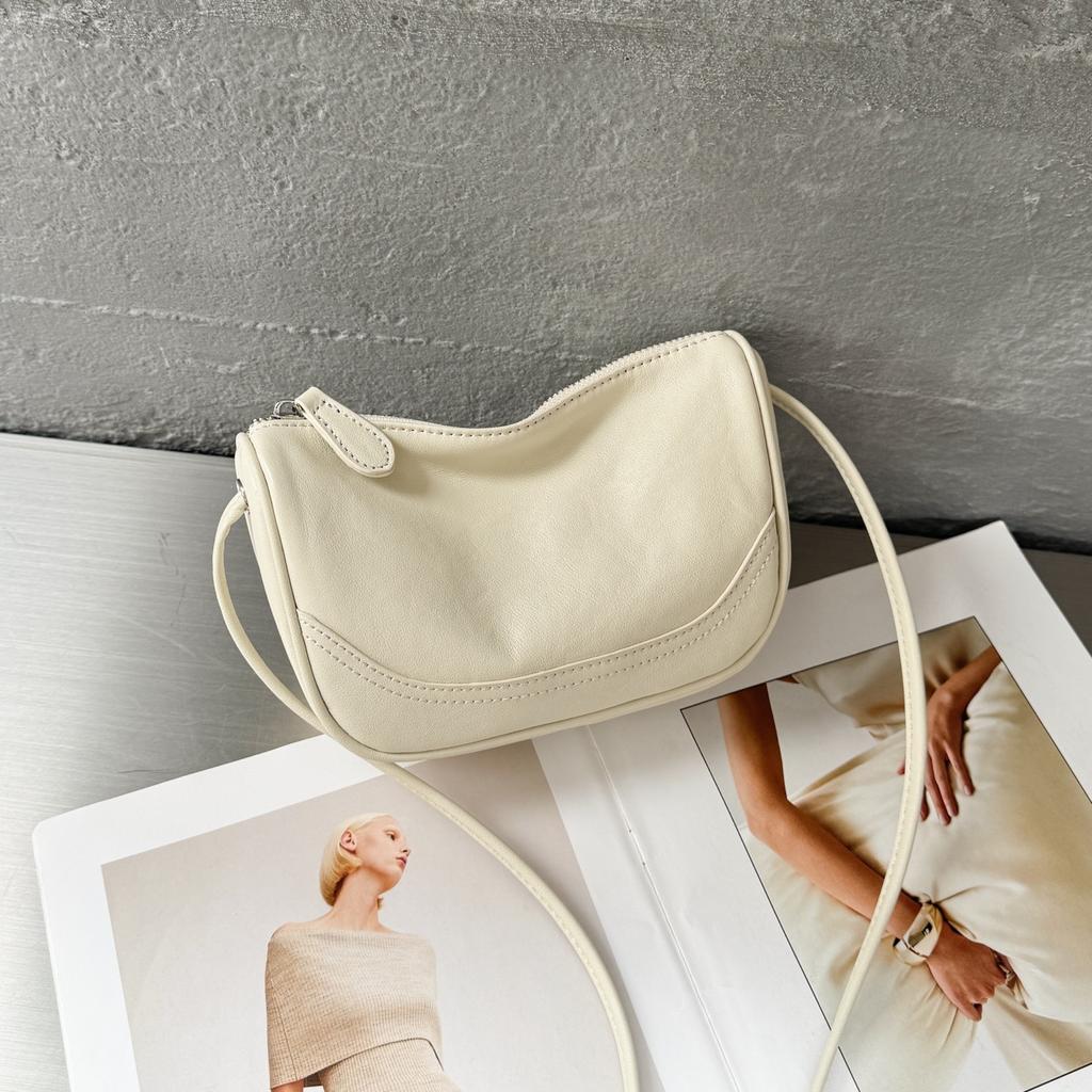 Leather Women's Simple First-layer Cowhide Bag 2025 New High-end Fashion Shoulder Messenger Mini Bag