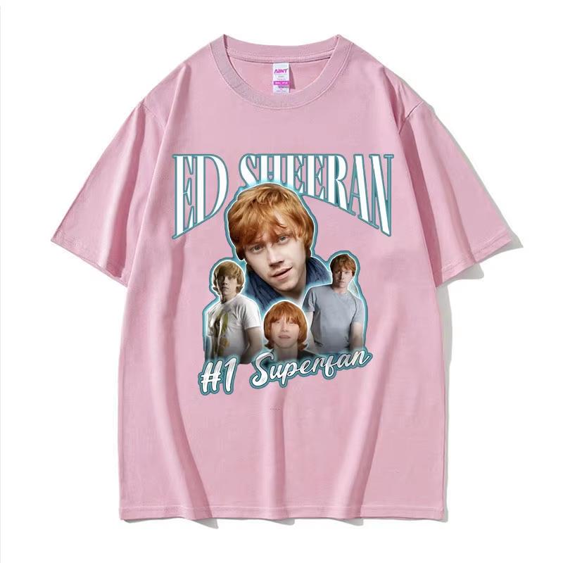 Funny Ed Sheeran Number One Superfan Meme T Shirt Unisex Unisex Fashion Retro Short Sleeve Tshirt Unisex Gothic Casual Tees