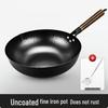 Haolaibao 32cm Traditioneller Handgeschmiedeter Eisen-Wok