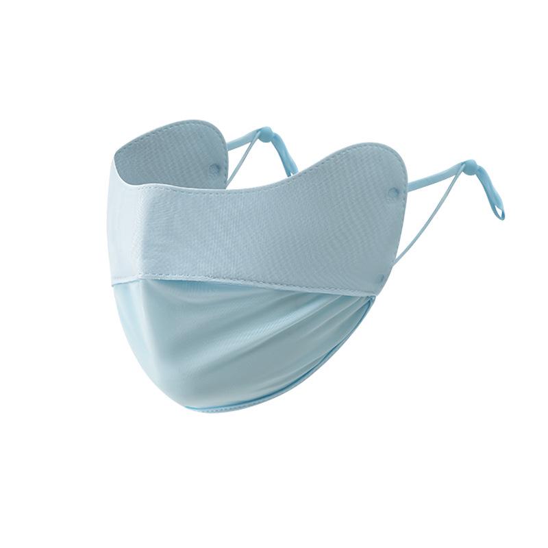 Sonnenschutzmaske für Damen: Atmungsaktive, UV-beständige, formende Sommer-Gesichtsmaske aus Eis-Seide mit Schutz für die Augenwinkel.