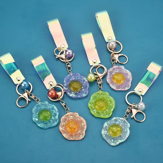 

Блестящий мультяшный симулятор жареного яйца-пашот в виде сумки с подвеской-брелоком