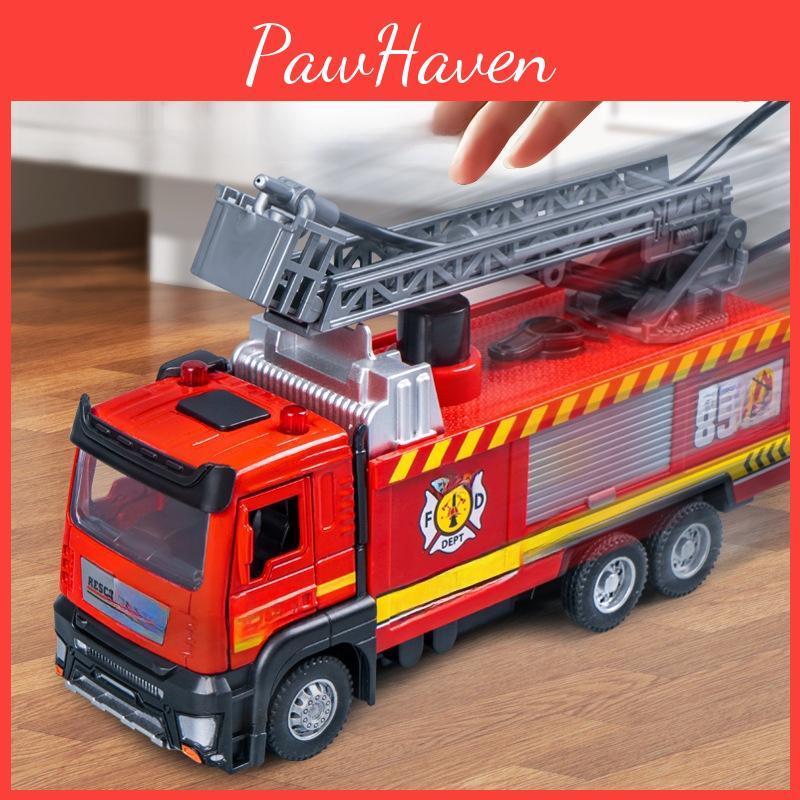 Fire Truck Toy With Water Spray And Inertia Drive For Kids Educational Play