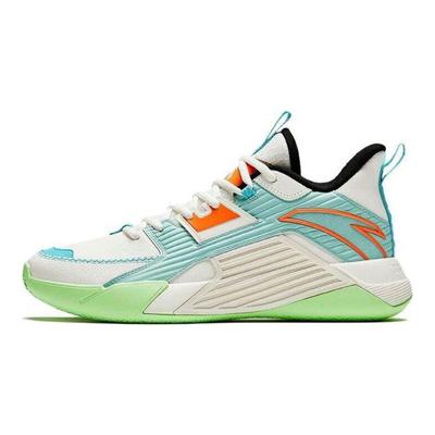 Speedy 3 Confortabile Versatile Durabile Respirabile Pantofi de Baschet Mid-Top Adidași Bărbați Alb Verde Albastru 112341604-5