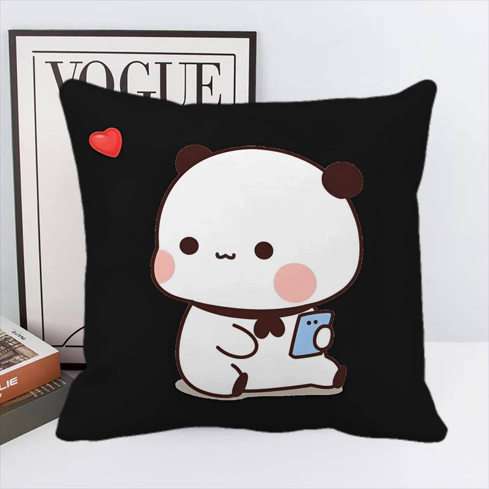 Персиковый Моти Кот Наволочка Квадратная Подушка Спальня Диван Досуг Комфорт Подушка Автомобиль Гостиная Украшение для дома 16x16Inch