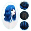 Parrucca Ondulata Larga da Donna Parrucca Riccia Ondulata Lunghezza Spalle Bob Corto Parrucca Sintetica Cosplay per Ragazza Parrucche Bob Colorate per Costume