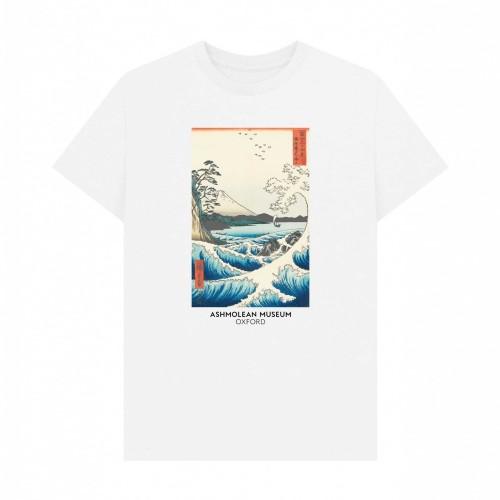 Apoh Unisex Adult Hiroshige Sea Ashmolean Museum T-Shirt