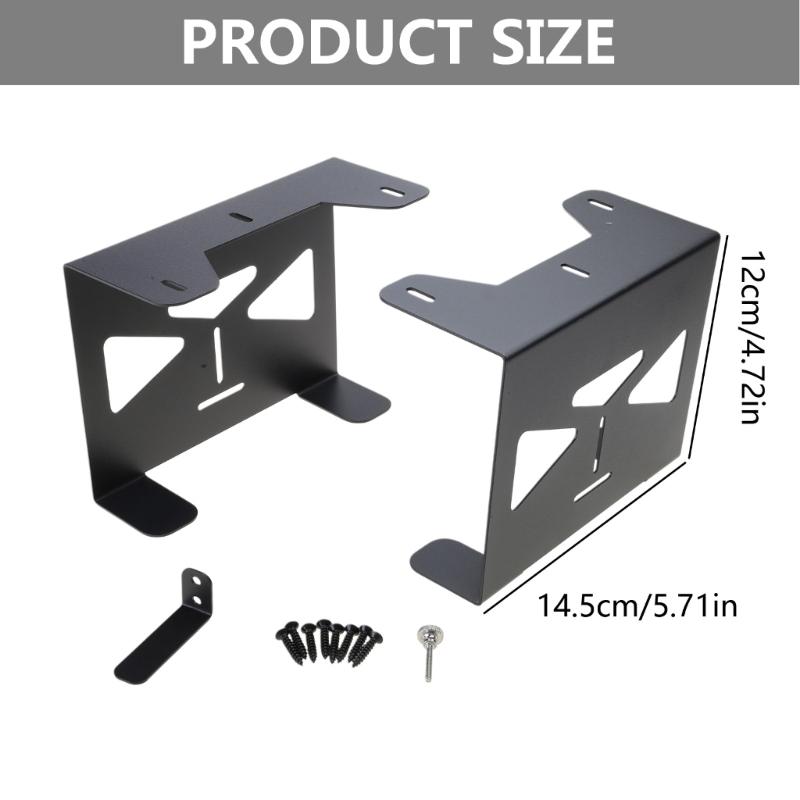 Metal Under Desk Mount Space Saving Gaming Organizers Metal Storage Bracket Simple to Use for Consoles & Controllers